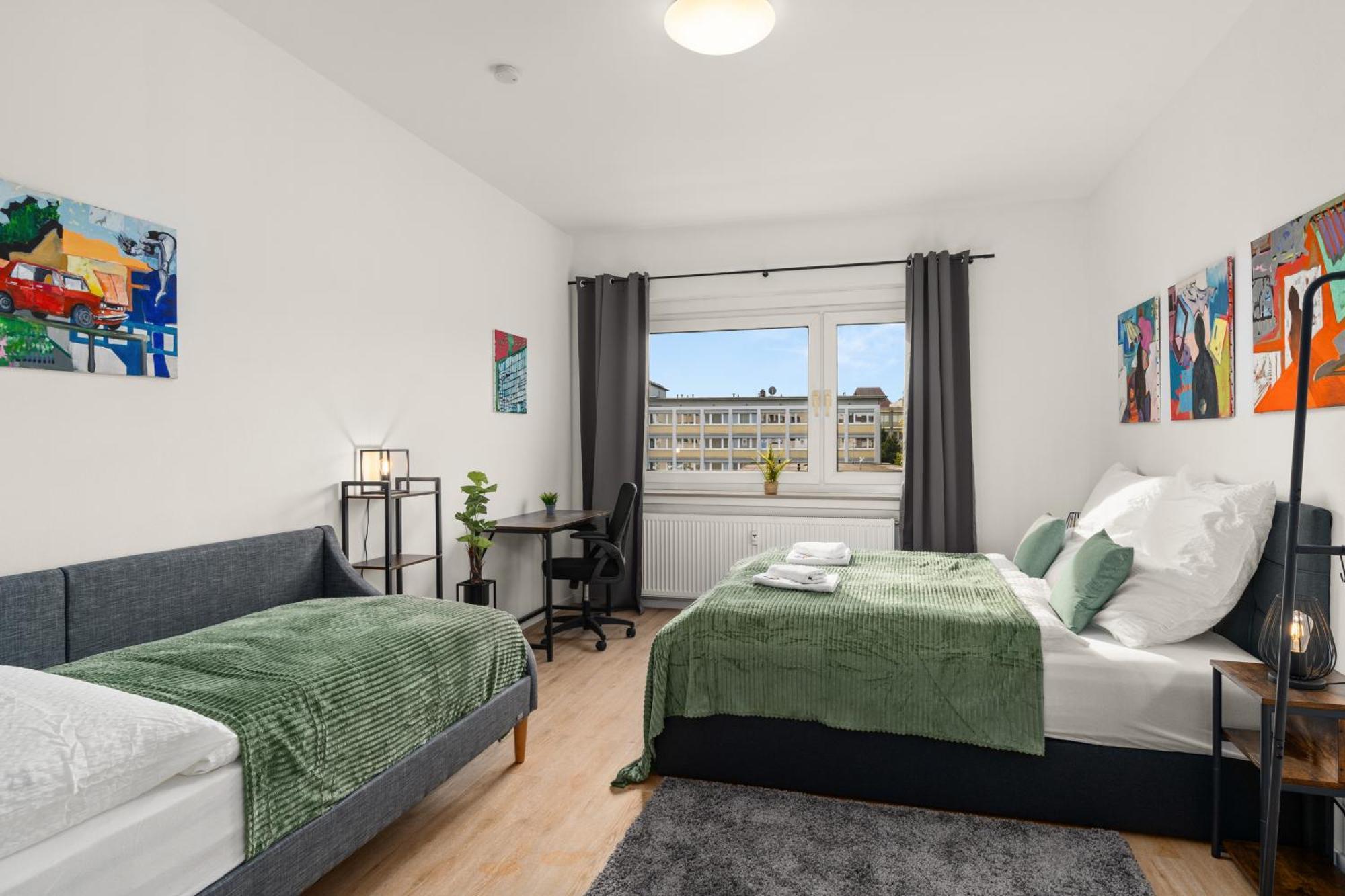 Homely-Apartment Manhattanart, Zentral, Parkplatz, Billard,Ps4, Dart, Balkon Bielefeld Eksteriør bilde